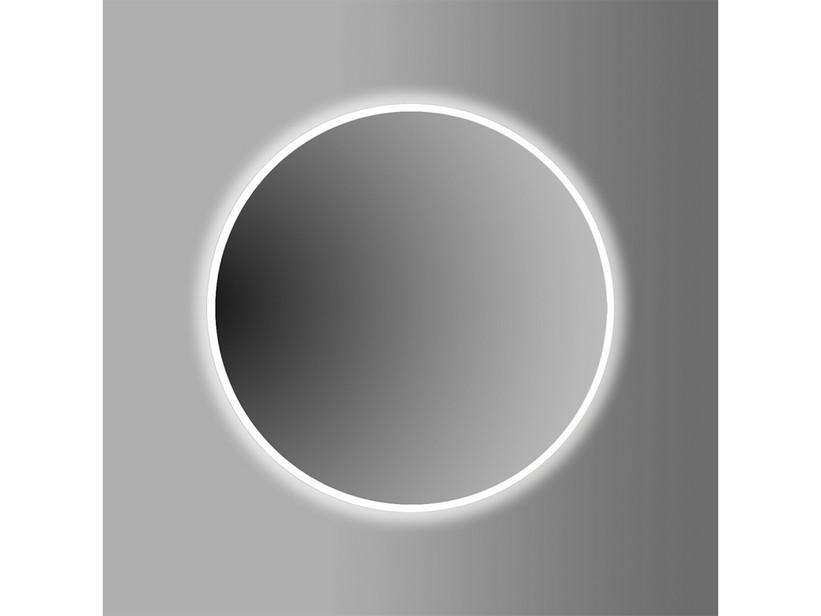 Miroir salle de bains LED Silver Ø95 avec sablage périmétral rétro-éclairé | IperCeramica