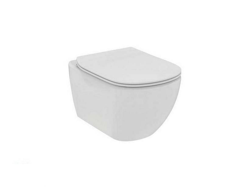 WC suspendu rimless Ideal Standard® Tesi blanc soie | IperCeramica