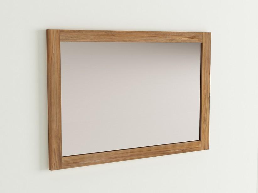 Miroir de salle de bains LOMBOK 100x70 cm avec cadre en Teck massif naturel | IperCeramica