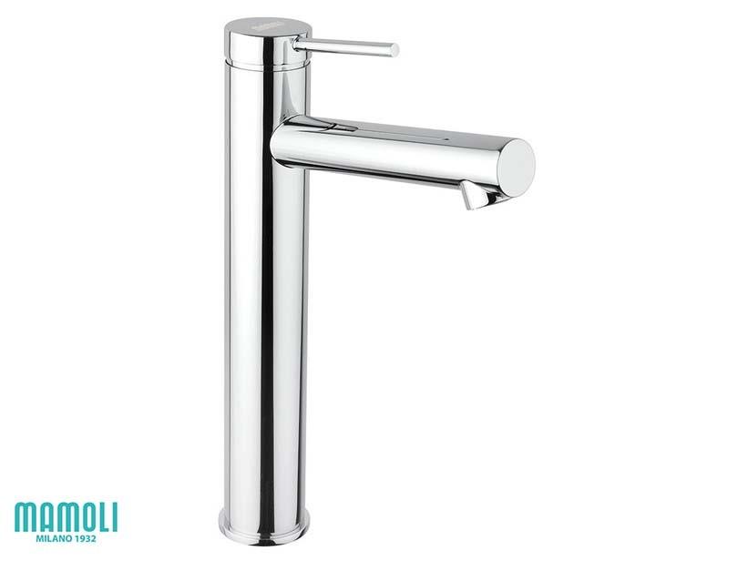 Mitigeur haut pour lavabo Roma en inox AISI304 sans bonde finition chrome brillant | IperCeramica