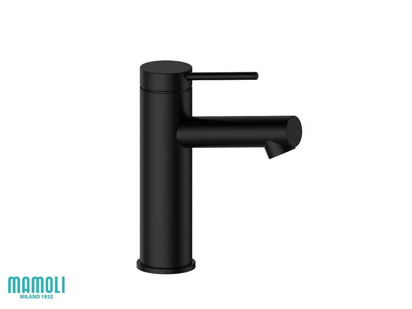 Mitigeur pour lavabo Roma en inox AISI304 sans bonde finition noir mat | IperCeramica