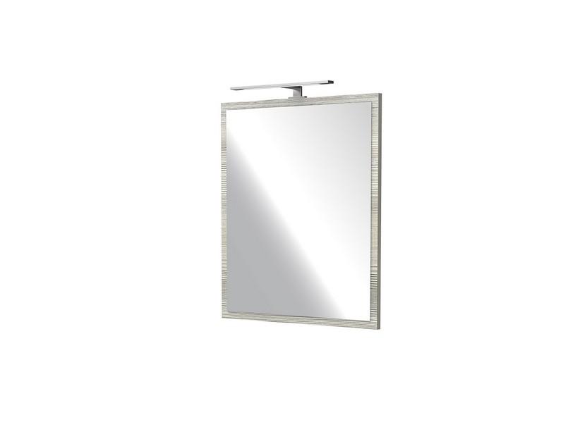 Miroir CAMPIGLIO 60xH70 cm avec cadre effet bois gris | IperCeramica