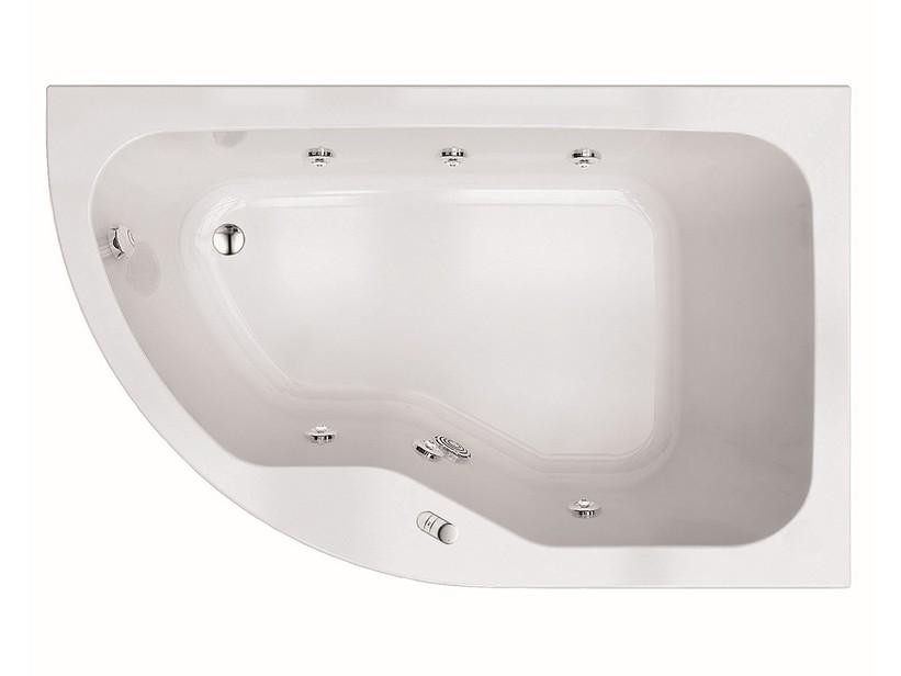 Baignoire balnéo Joy 160x100 cm panneau en angle version droite | IperCeramica