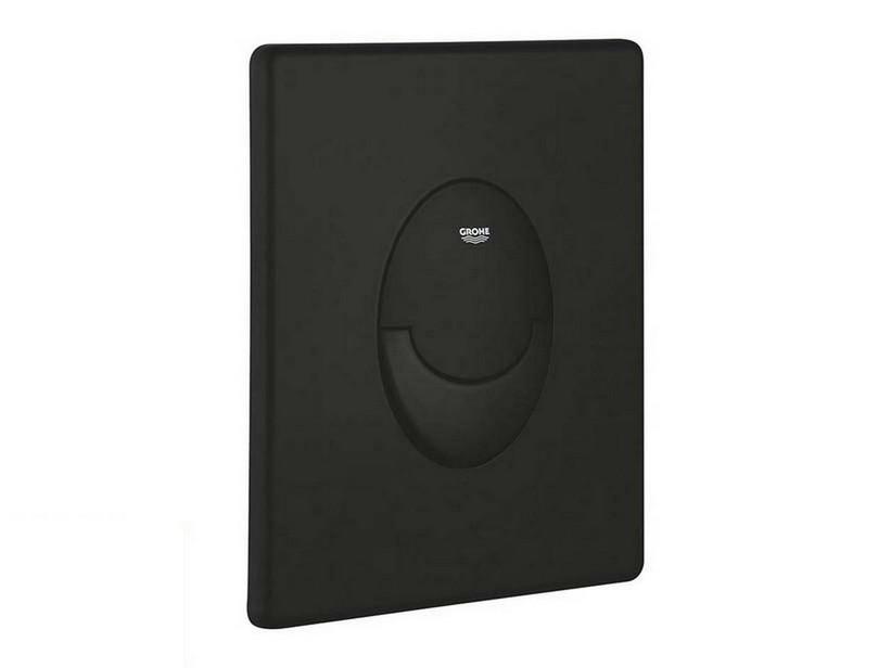 Plaque de commande WC Grohe® Start 2 touches noire mate | IperCeramica