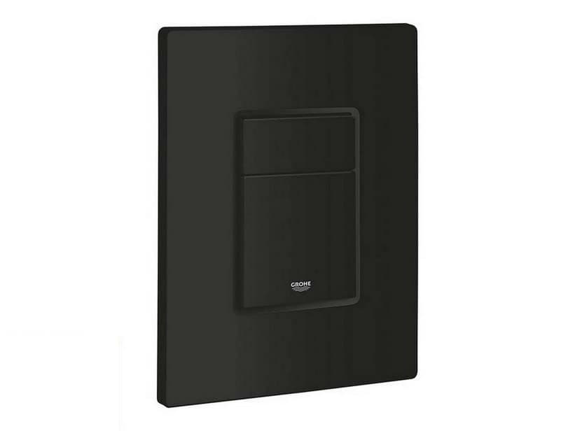 Plaque de commande WC Grohe Even 2 touches noire mate | IperCeramica