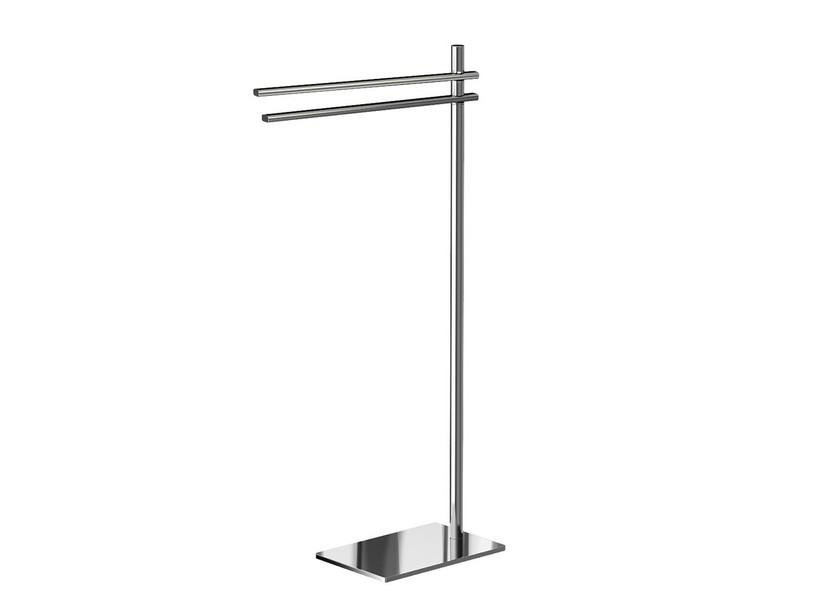 Porte-serviettes sur pied Denise chrome | IperCeramica