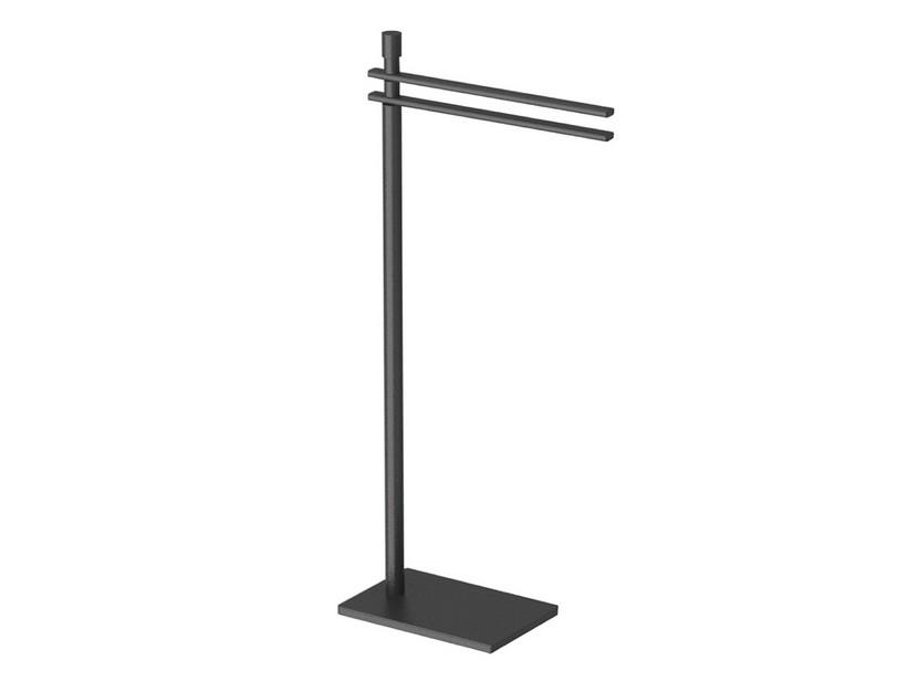 Porte-serviettes sur pied Denise noir | IperCeramica