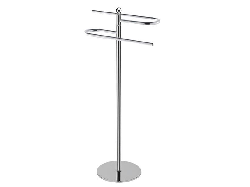 Porte-serviettes sur pied Iris chrome | IperCeramica