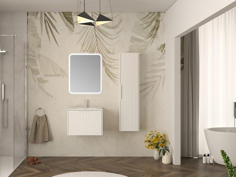 Colonne de salle de bains Unika 140x35 cm blanc mat | IperCeramica