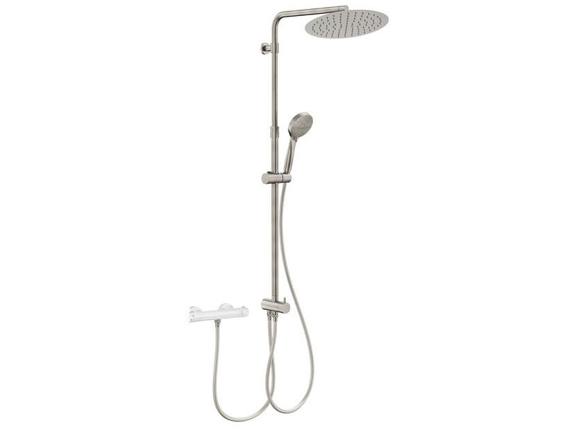 Colonne de douche 2 fonctions Bora nickel brossé | IperCeramica