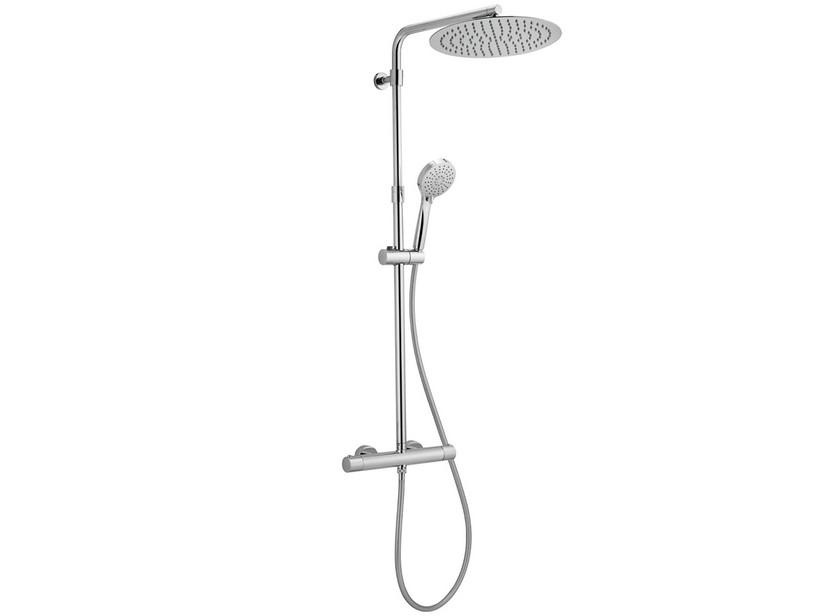 Colonne de douche avec mitigeur thermostatique 2 fonctions Bora chrome | IperCeramica