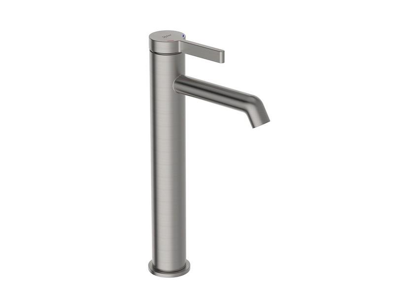 Mitigeur pour lavabo haut Eolo monocommande nickel brossé | IperCeramica