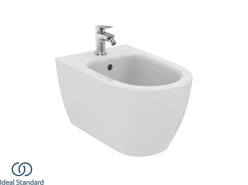 Bidet suspendu Ideal Standard® i.Life O blanc brillant | IperCeramica