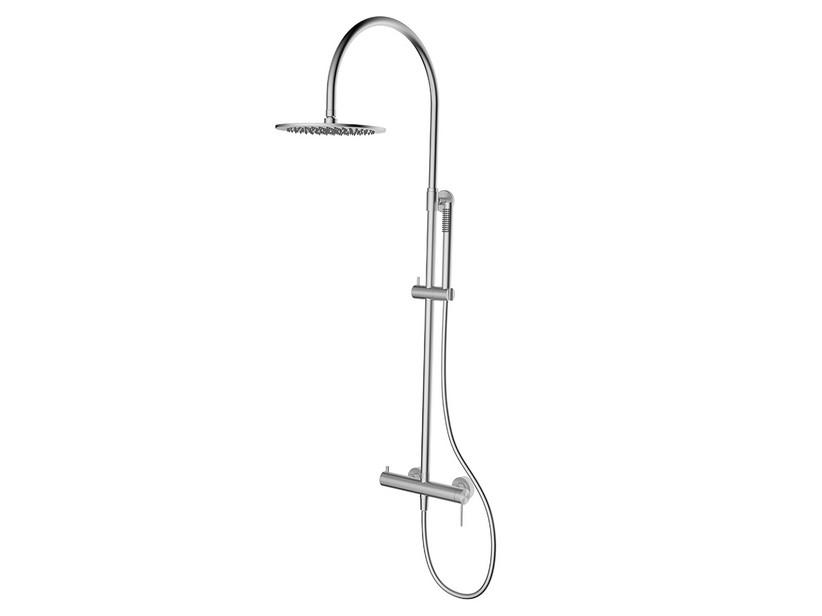 Colonne de douche 2 fonctions Spring Inox 304 brossé | IperCeramica