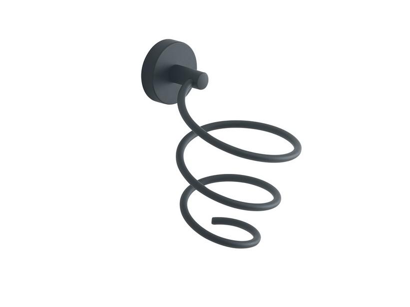 Support sèche-cheveux Tuli noir mat | IperCeramica