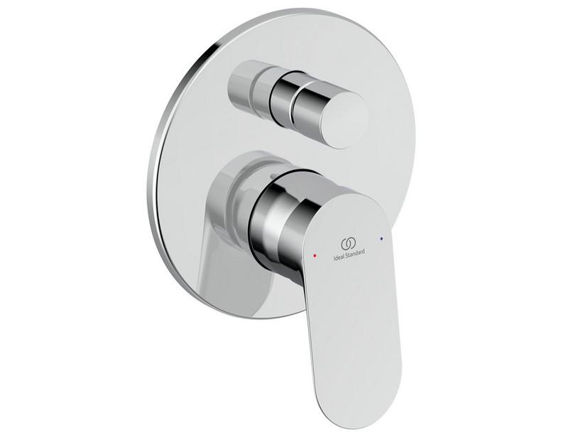 Mitigeur pour baignoire/douche encastré 2 voies Ceralife O chrome | IperCeramica