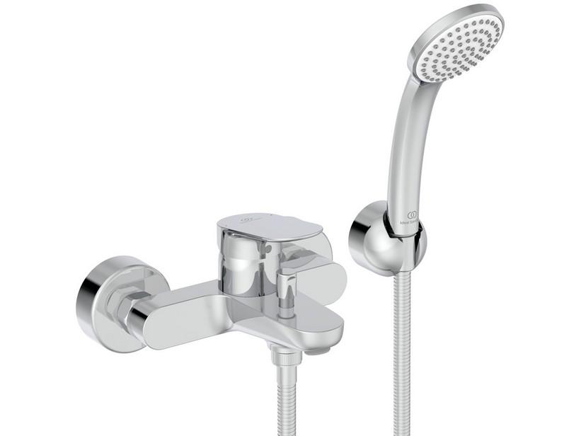 Mitigeur de baignoire/douche externe avec douchette Ceralife O chrome | IperCeramica