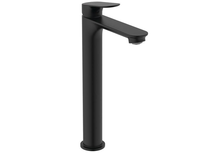 Mitigeur de lavabo haut Ceralife O monocommande noir soie | IperCeramica