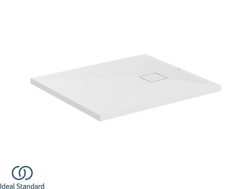 Receveur de douche Ideal Standard® ULTRA FLAT EVO 90x80 H3,5 cm en résine blanc soie mat | IperCeramica
