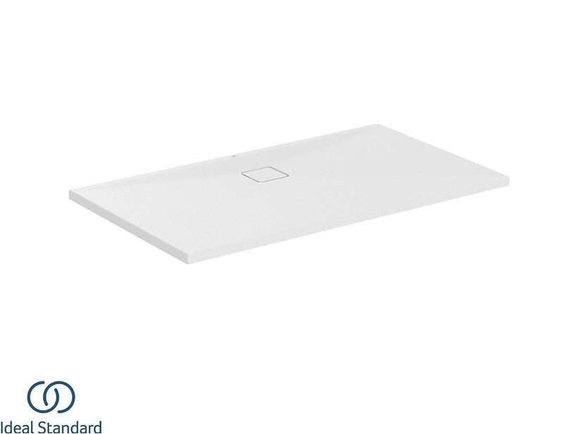 Receveur de douche Ideal Standard® ULTRA FLAT EVO 140x80 H3,5 cm en résine blanc soie mat | IperCeramica