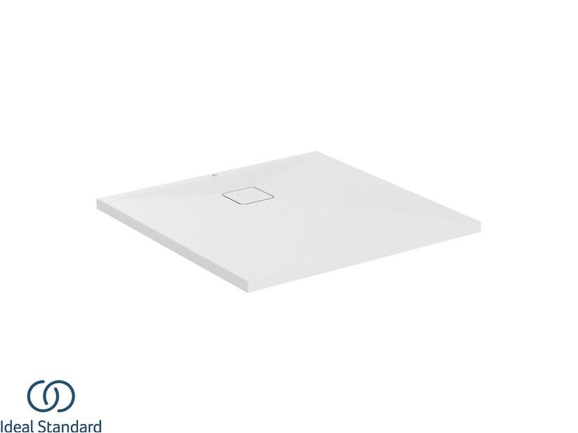 Receveur de douche Ideal Standard® ULTRA FLAT EVO 90x90 H3,5 cm en résine blanc soie mat | IperCeramica