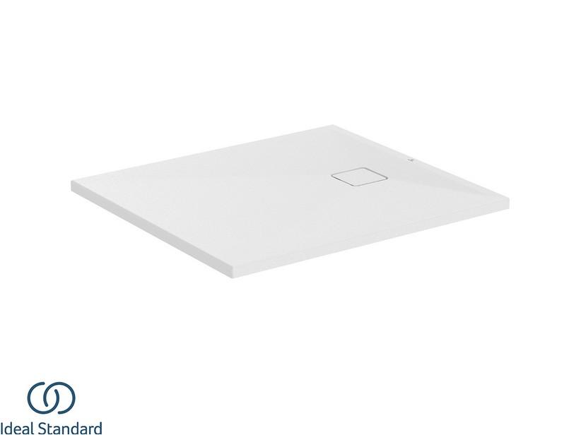 Receveur de douche Ideal Standard® ULTRA FLAT EVO 100x90 H3,5 cm en résine blanc soie mat | IperCeramica