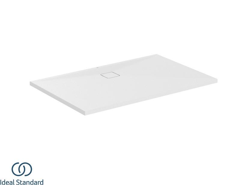 Receveur de douche Ideal Standard® ULTRA FLAT EVO 140x90 H3,5 cm en résine blanc soie mat | IperCeramica