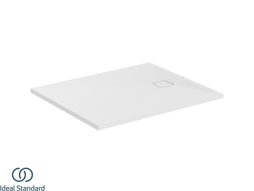 Receveur de douche Ideal Standard® ULTRA FLAT EVO 120x100 H3,5 cm en résine blanc soie mat | IperCeramica