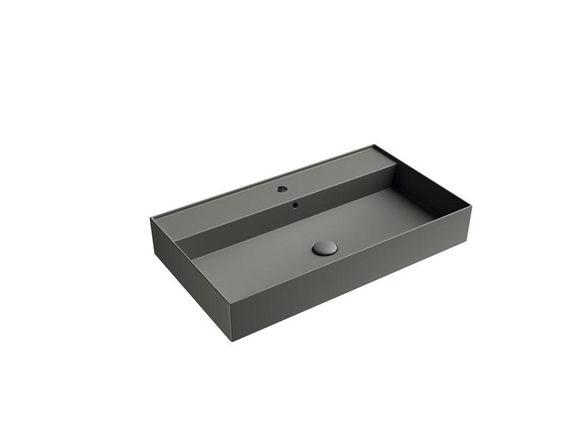 Lavabo Unitop Twenty 81x46 cm gris mat | IperCeramica