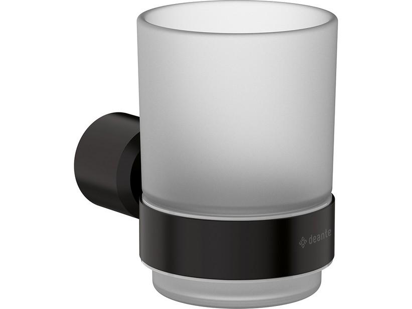 Porte-gobelet Blur en acier inox noir mat | IperCeramica