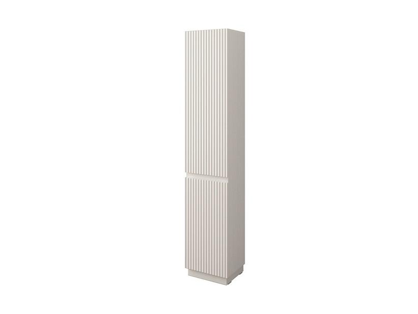 Colonne à poser FARO deux portes 35xH185 cm cannelée blanc mat | IperCeramica