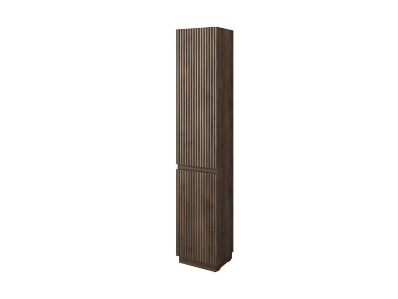 Colonne à poser FARO deux portes 35xH185 cm cannelée noyer | IperCeramica