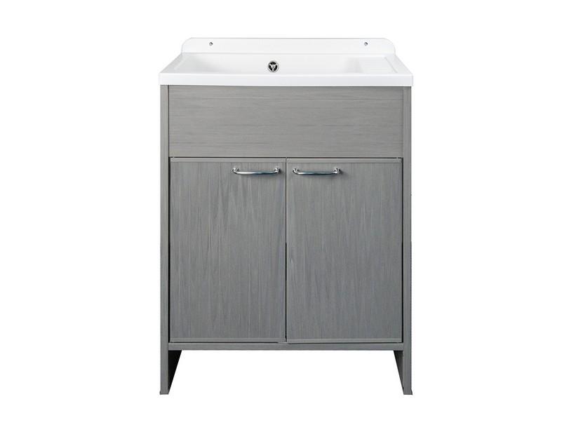 Meuble bac à laver Platone 58x38 cm en PVC effet chêne | IperCeramica