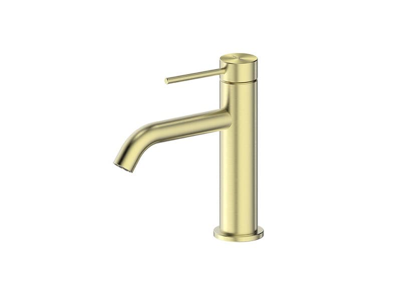 Mitigeur de lavabo sans bonde Spring Inox 304 or brossé | IperCeramica
