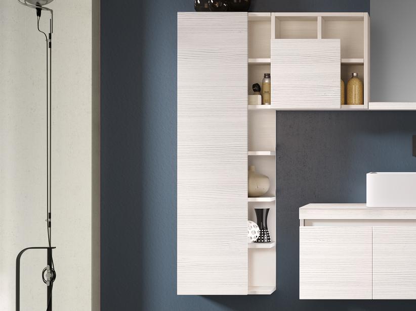 Colonne de salle de bains Qubo ouvert blanc Matrix | IperCeramica