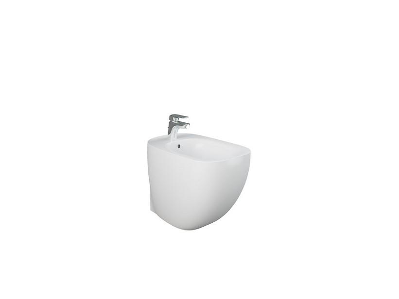 Bidet à poser Imperia 52 cm adossé au mur blanc brillant | IperCeramica