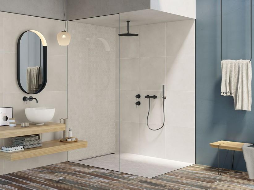 Carrelage All White 60x60 grès cérame effet béton ciré blanc | IperCeramica