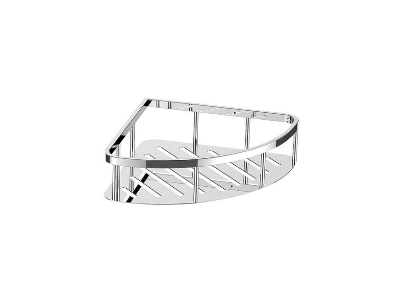 Étagère d’angle de douche Tecom en acier inoxydable chrome | IperCeramica
