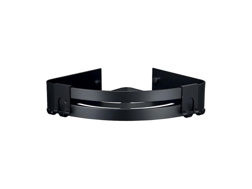 Étagère d’angle de douche Tecom en aluminium noir mat | IperCeramica