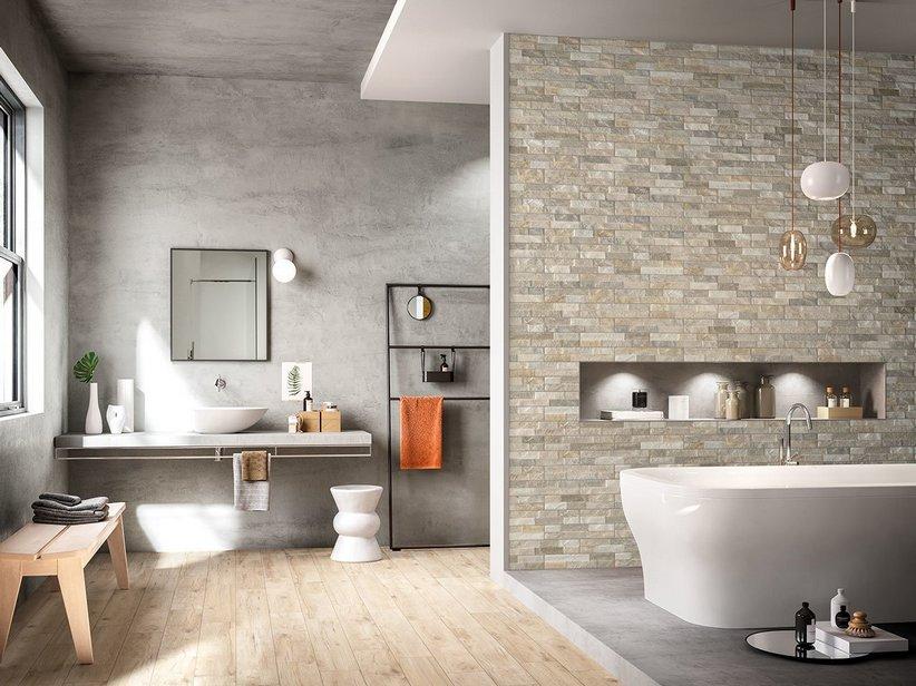Carrelage Artrock Mix 7,5x38,5 imitation mur en pierre | IperCeramica