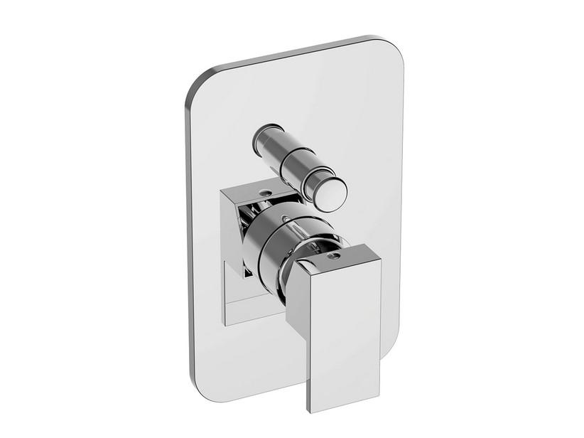 Mitigeur monocommande douche à encastrer avec inverseur 2 voies Atlanta chrome | IperCeramica