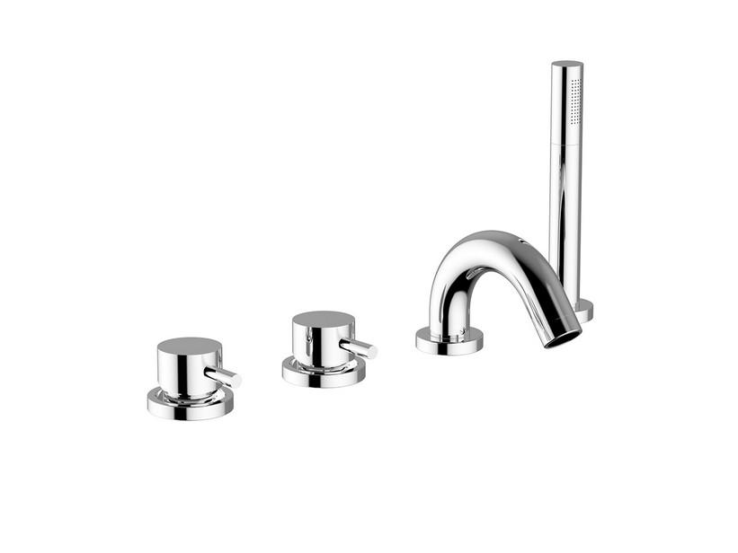 Mélangeur encastré bord de baignoire 4 trous Détroit chrome | IperCeramica