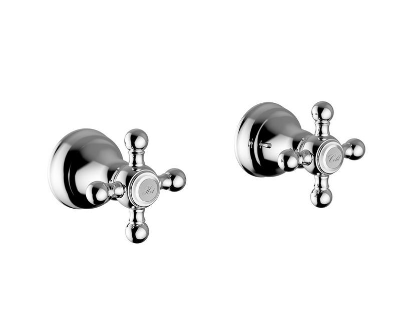 Mélangeur encastré de douche 2 trous Memphis chrome | IperCeramica