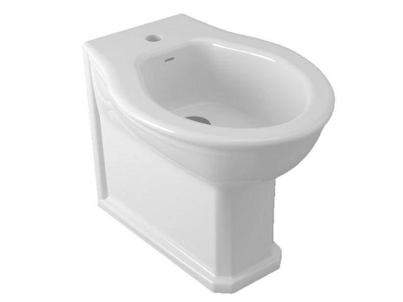 Bidet à poser Epoque 55x39 cm adossé au mur blanc brillant | IperCeramica