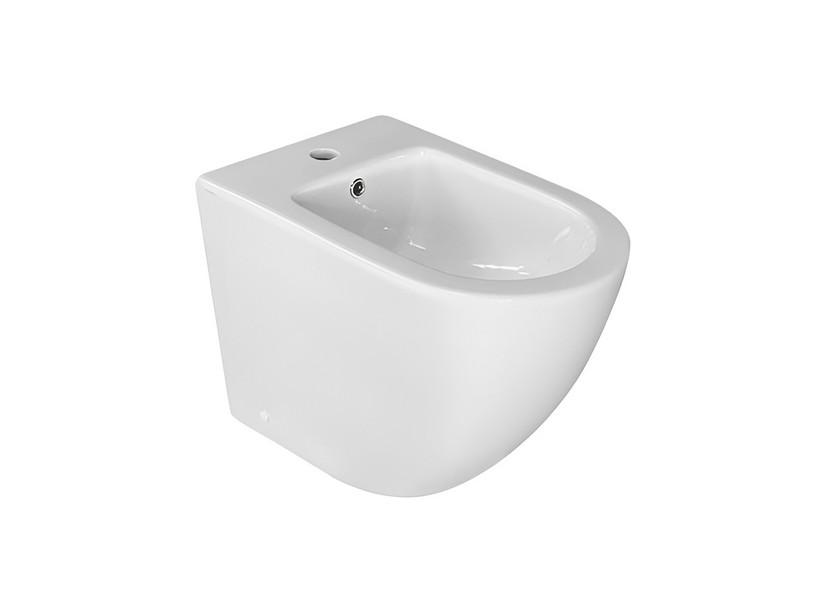 Bidet à poser adossé au mur Moon blanc brillant | IperCeramica
