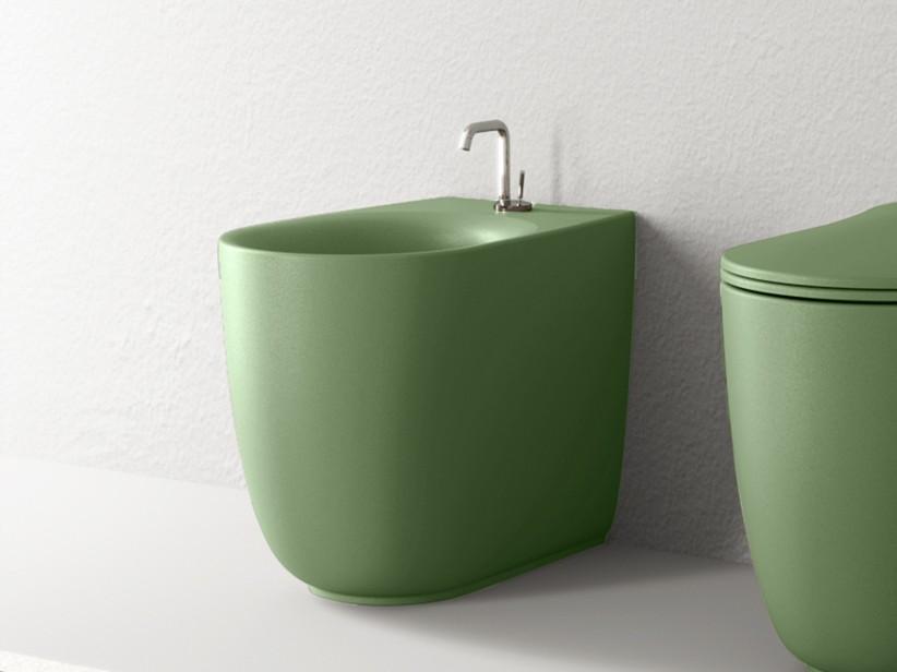 Bidet à poser Nolita rimless vert mat | IperCeramica