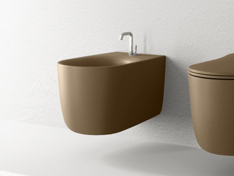 Bidet suspendu Nolita brun mat | IperCeramica