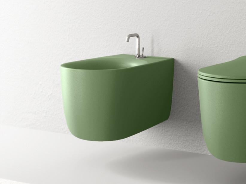 Bidet suspendu Nolita vert mat | IperCeramica