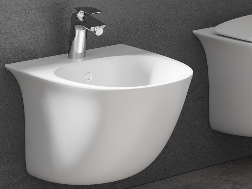 Bidet suspendu Berlino 52 cm blanc | IperCeramica