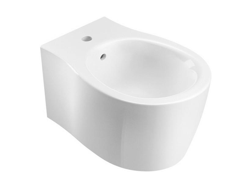 Bidet suspendu Fantom 55x37 cm blanc brillant | IperCeramica